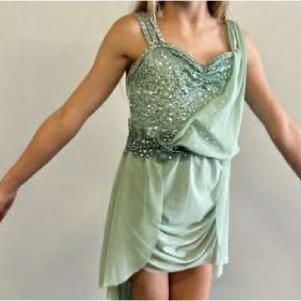 Weissman Pastel Green Dance Costume